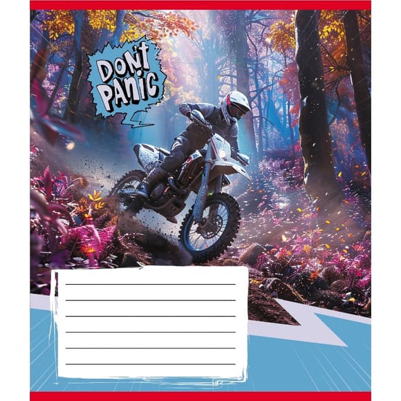 Зошит загальний "Без паніки" 048-590173K-3 в клітинку, 48 аркушів