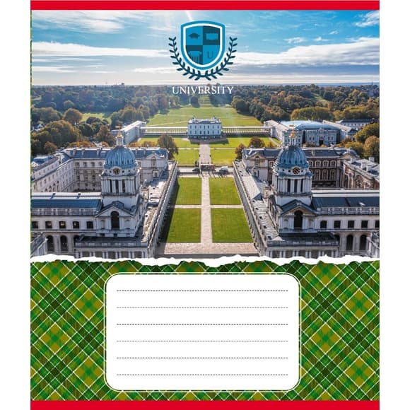 Зошит загальний "Університети" 048-590258K-4 в клітинку, 48 аркушів