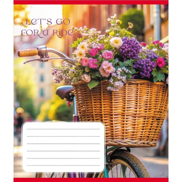 Тетрадь общая "Велосипед" 096-630091K-2 в клеточку, 96 листов