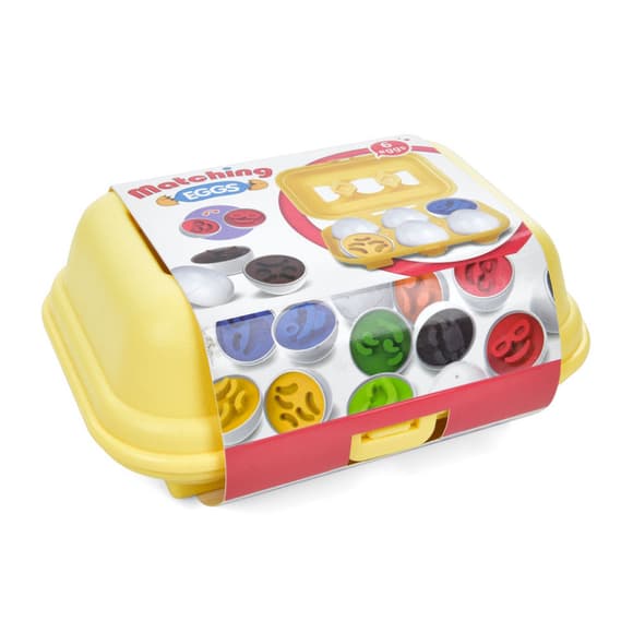 Сортер-головоломка Монтессорі Яйця зі смайлами DF29B 6 шт. в лотку