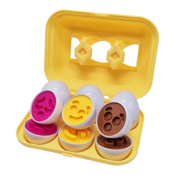 Сортер-головоломка Монтессорі Яйця зі смайлами DF29A 6 шт.