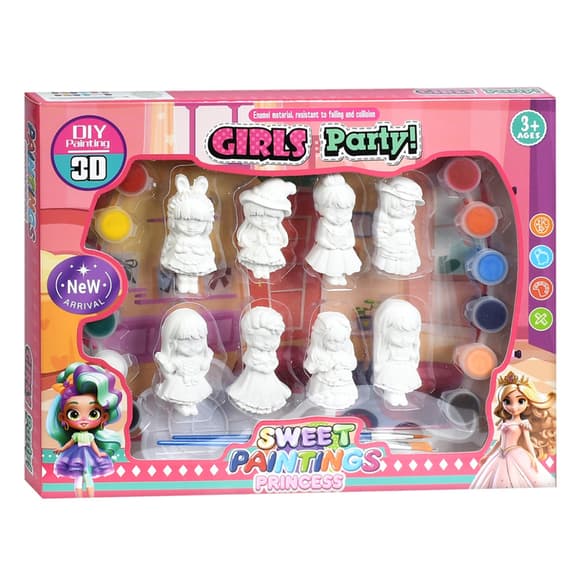 Набір для творчості Принцеси MK 5723(Princess) фарби, пензлики