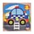 Дерев'яний пазл-вкладиш Поліцейська машинка 73260-19, 16 деталей