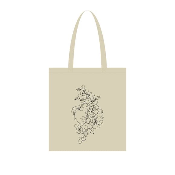  Экосумка для покупок "Пионы" Сумка-шоппер 190CCT-2, 38 x 42 см (190г/м2)