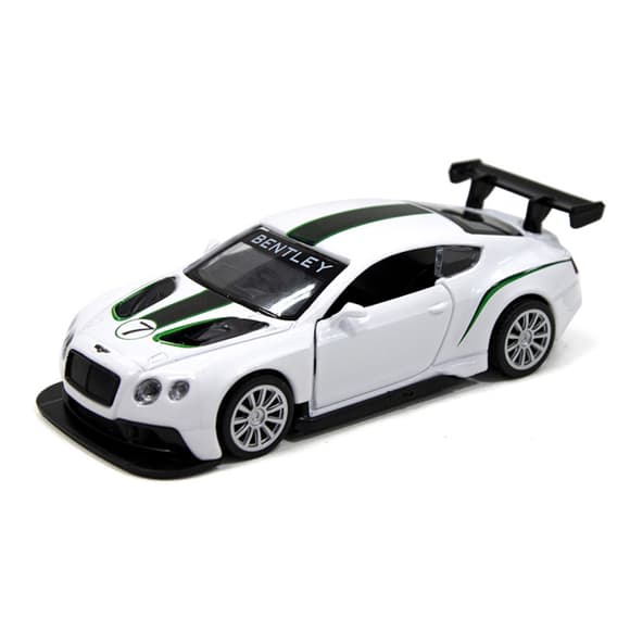 Детская автомодель BENTLEY CONTINENTAL GT3 TechnoDrive 250258 белый