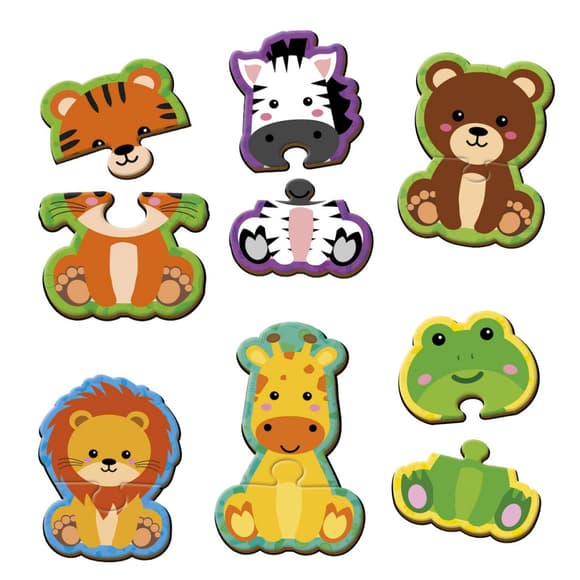 Дитячі магнітні пазли "Тваринки" VT1733-04, 6 картинок