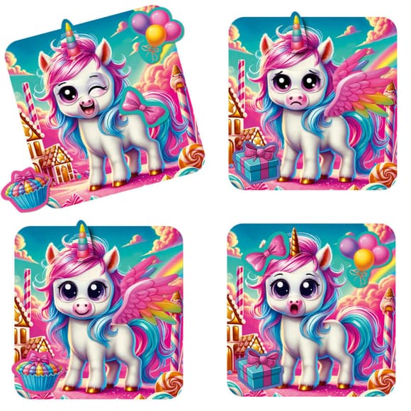 Гра розвиваюча "Емоції Єдиноріжки" VT3220-01, 14 магнітів