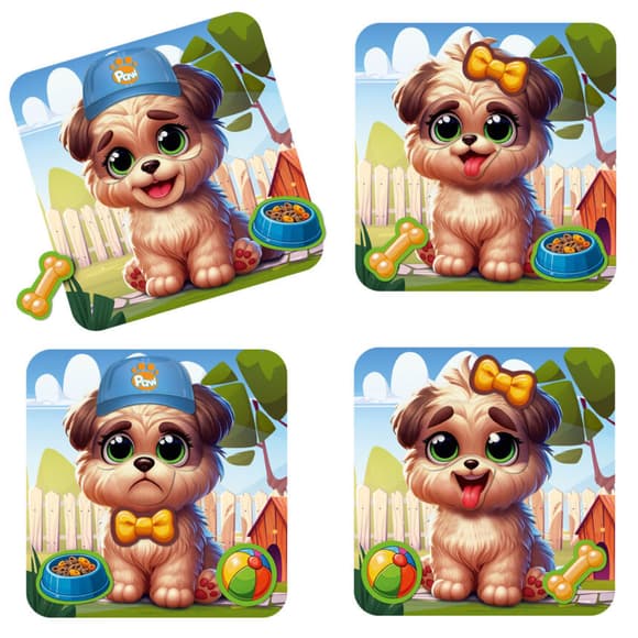 Гра розвиваюча "Емоції Песика" VT3220-04, 12 магнітів