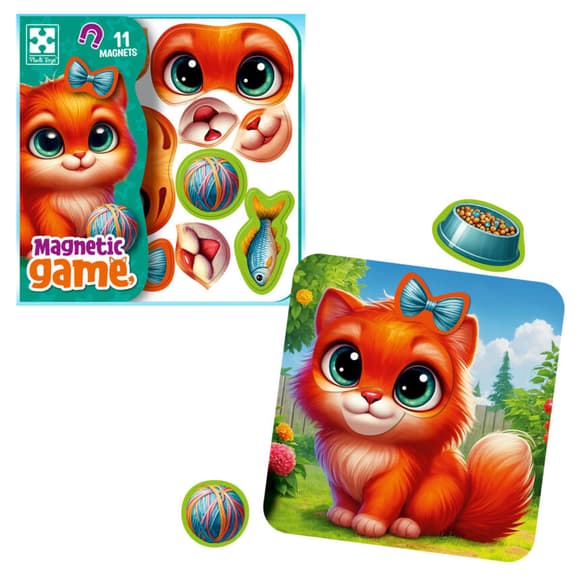 Игра развивающая "Эмоции Котенка" VT3220-05, 11 магнитов