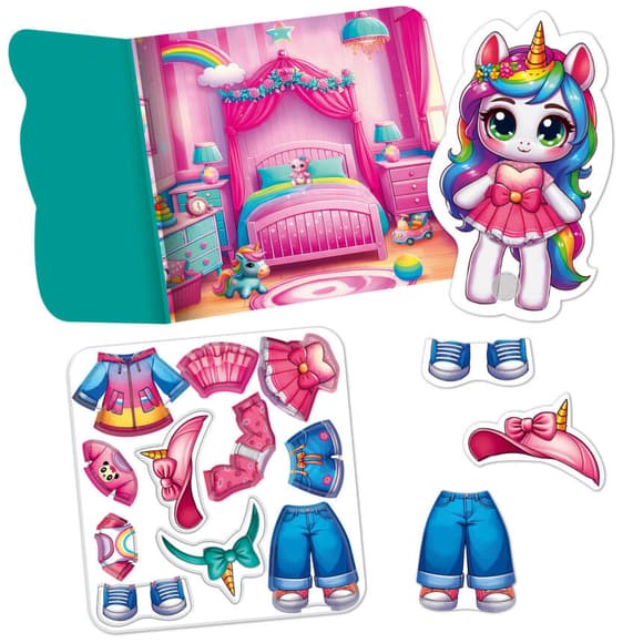 Гра розвиваюча з липучками "Єдинор іжка" VT1320-01, 11 елементів одягу