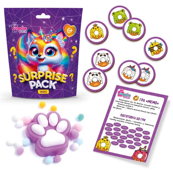 Ігровий набір-сюрприз "Surprise Pack Mini 3" VT8040-03 настільна гра та сквіш