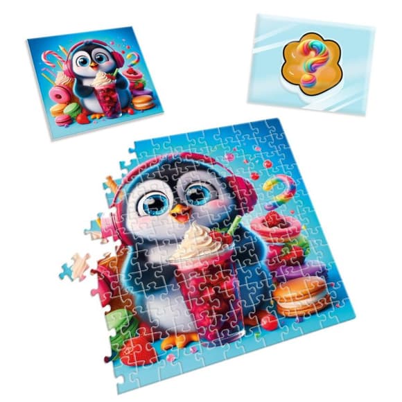 Дитячі пазли з сюрпризом "Пінгвінчик" VT8030-06, 180 деталей