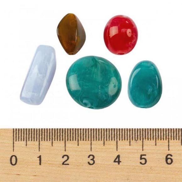 Декоративные бусинки для творчества Камушки Dom Busin УТ100032730 в упаковке 58 шт