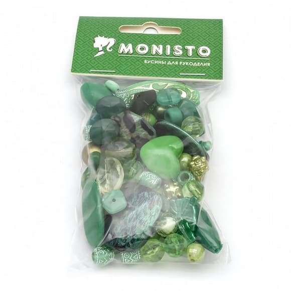 Декоративні намистинки для творчості Бомбей Dom Busin УТ100014221 в упаковці 110 шт