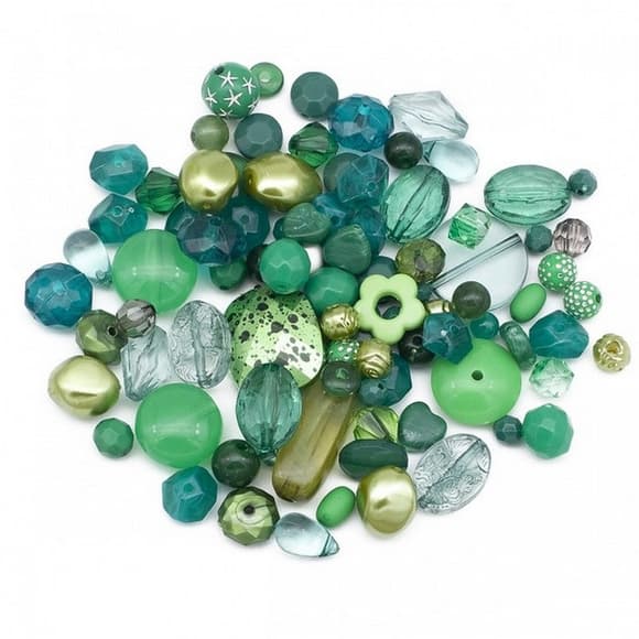 Декоративні намистинки для творчості Бомбей Dom Busin УТ100014221 в упаковці 110 шт