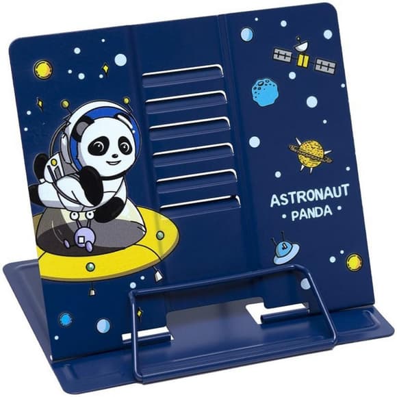 Підставка для книг "Astronaut Panda" LTS-8182(Blue) металева