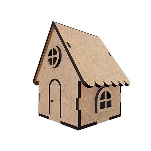 Заготовка для декорування "Будиночок 12" FDPO-403 з LED свічкою в комплекті