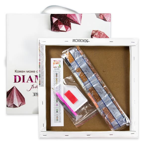 Алмазна мозаїка "Барвиста мандала" ME13814 30х30 см