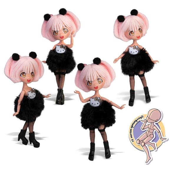Детская кукла "Золотая Дева" 4SF Manga Dolls HKTF0200 серии "Hello Kitty" 
