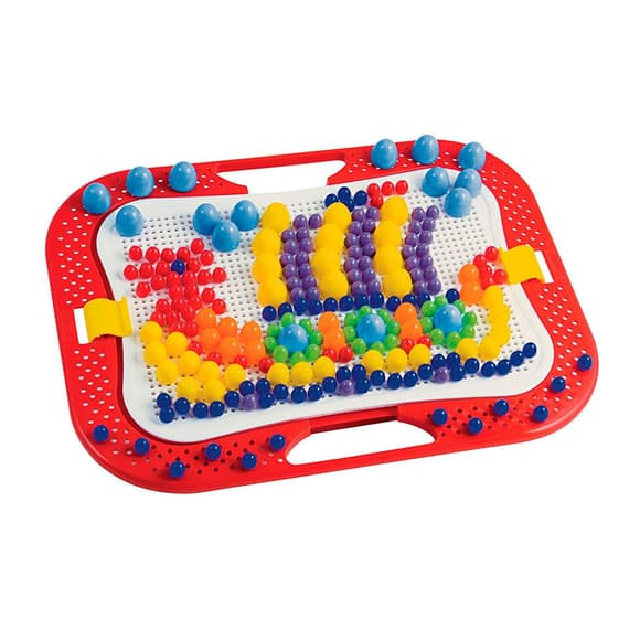 Розвиваючий набір мозаїки Quercetti 0900-Q, дошка 28х20 см 300 штук