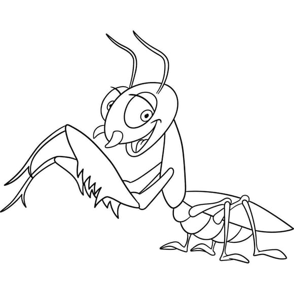 Роспись на холсте "Богомол" 15053-AC 25x30 см