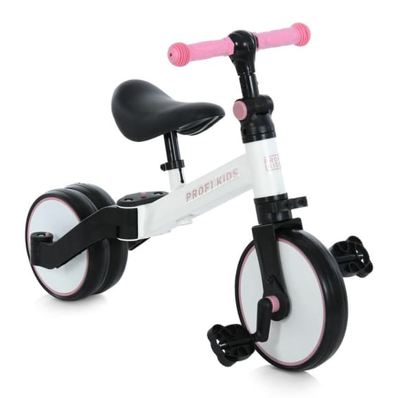 Дитячий вело сипед-біговел MBB 1008 white pink 10 дюймів