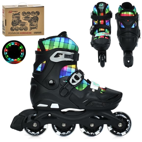 Детские раздвижные ролики A4158-M-B, размер 35-38