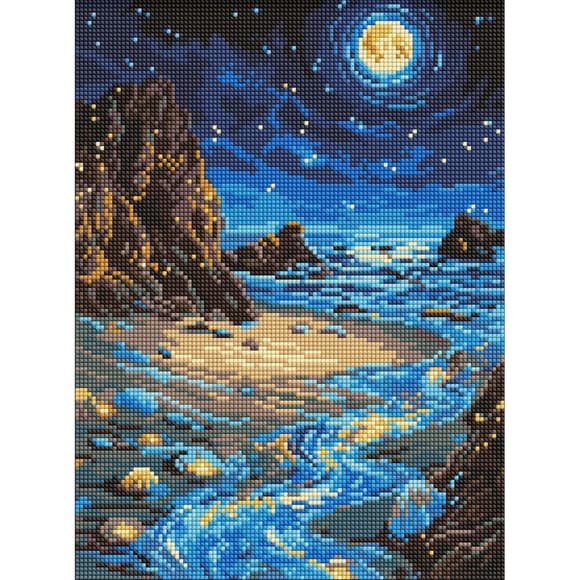 Алмазна мозаїка "Сяючий берег" ©art_selena_ua AMO8234 30х40 см 