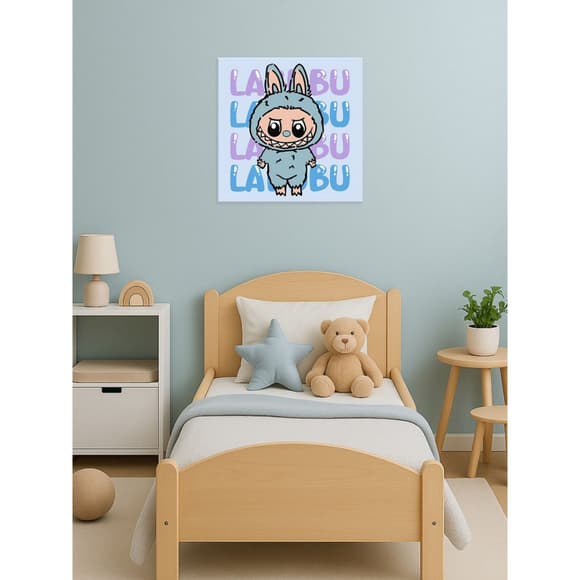 Картина за номерами "Він лабубу" ©art_selena_ua KHO1283, 25х25 см 