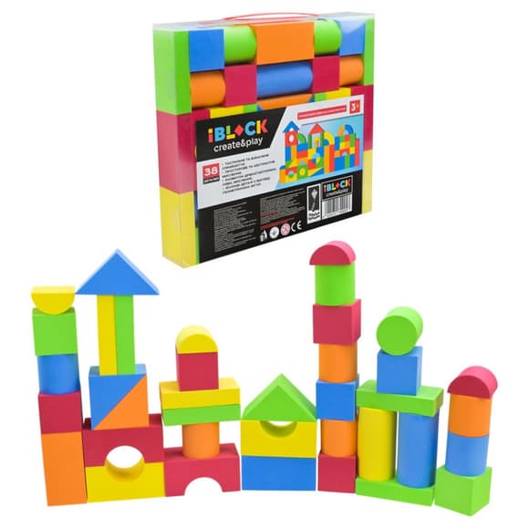 Детский конструктор "Safe Blocks" PL89905, 38 деталей