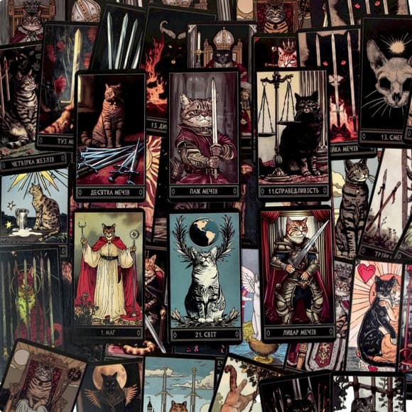 УЦІНКА! Га дальні карти Таро Strateg 30882-UC колода 78 карт, картка з посиланням на інструкцію