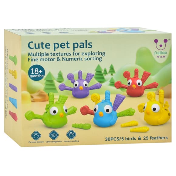 Дитячий сортер "Пташки" BB2004, 5 пташок