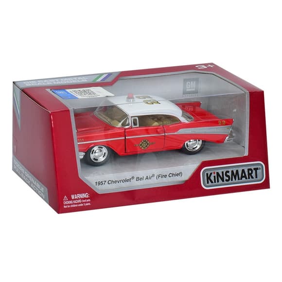 Инерционная машинка 1957 Chevrolet Bel Air(Fire Chirf) Kinsmart KT 5325 W 