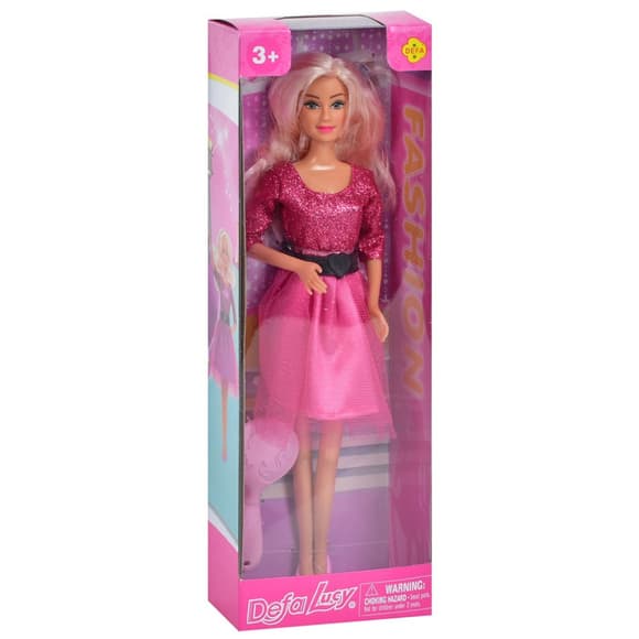 Детская кукла "Вече рняя красавица" DEFA 8226(Pink) расческа