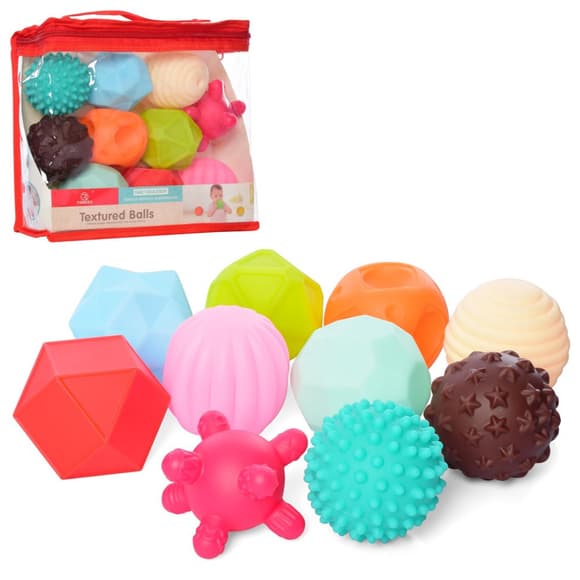 Дитяча іграшка для купання "М'ячики" 19012, 10 штук