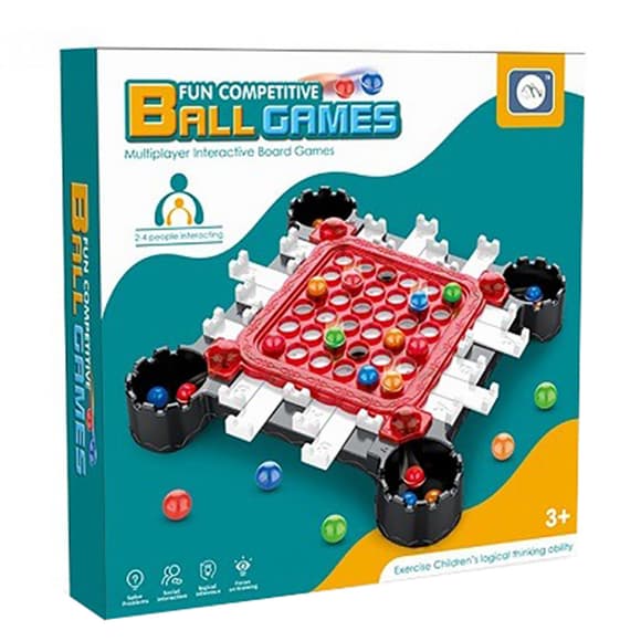 Настольная игра "Собери шарики" 920-7, 4 цвета, игровое поле