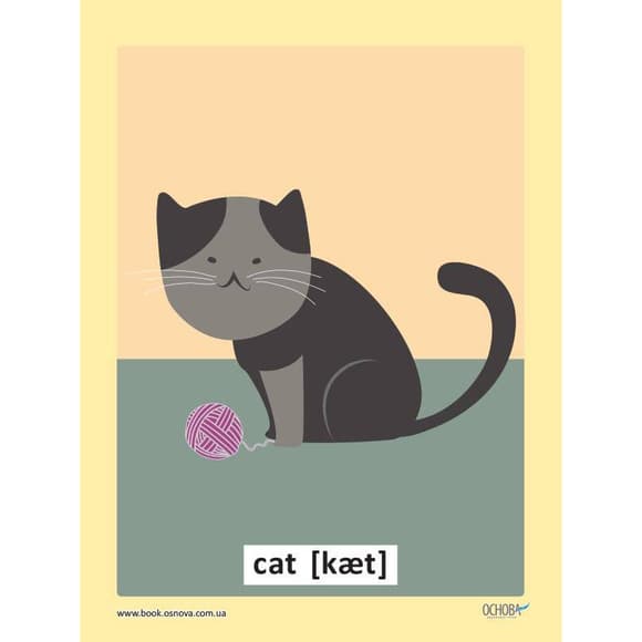 Демонстраційні флеш-картки Англійська мова ЗПП 051 двосторонні