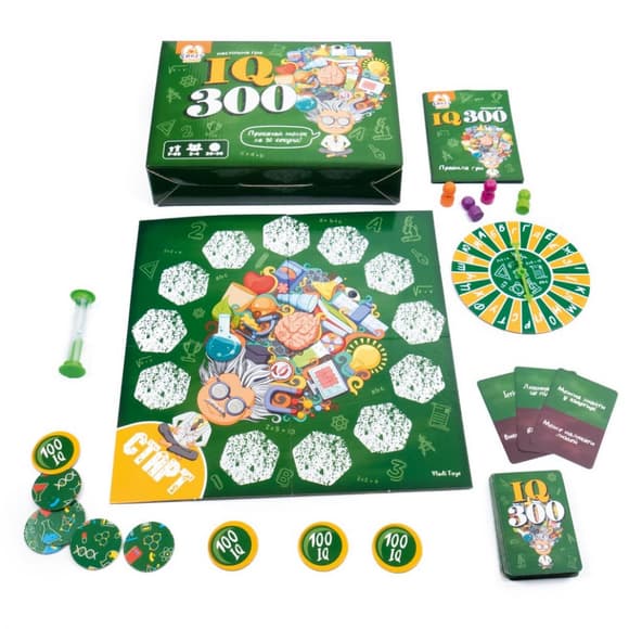 Детская настольная игра "IQ300" VT8055-46 колесо фортуны, песочные часы
