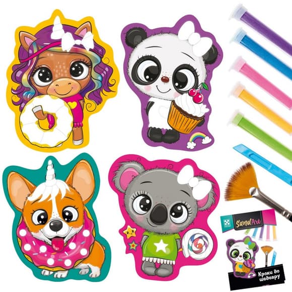 Детский набор для творчества с песком "Сладкая вечеринка" VT4501-02 творческое пособие