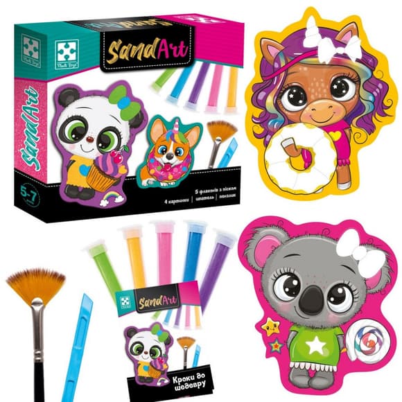 Детский набор для творчества с песком "Сладкая вечеринка" VT4501-02 творческое пособие