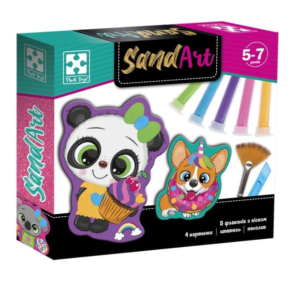 Детский набор для творчества с песком "Сладкая вечеринка" VT4501-02 творческое пособие