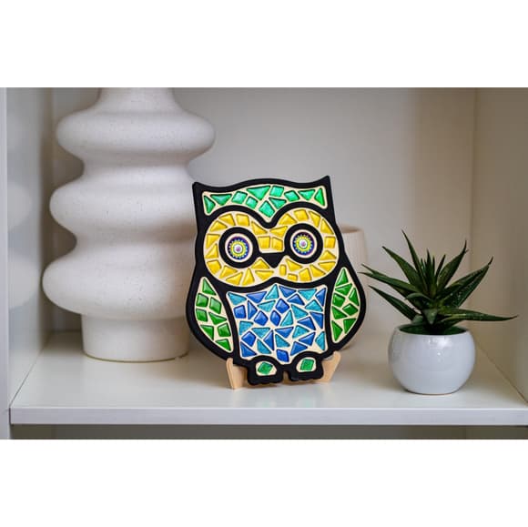 Детский набор для творчества хрустальная мозаика "Сова" MA2004