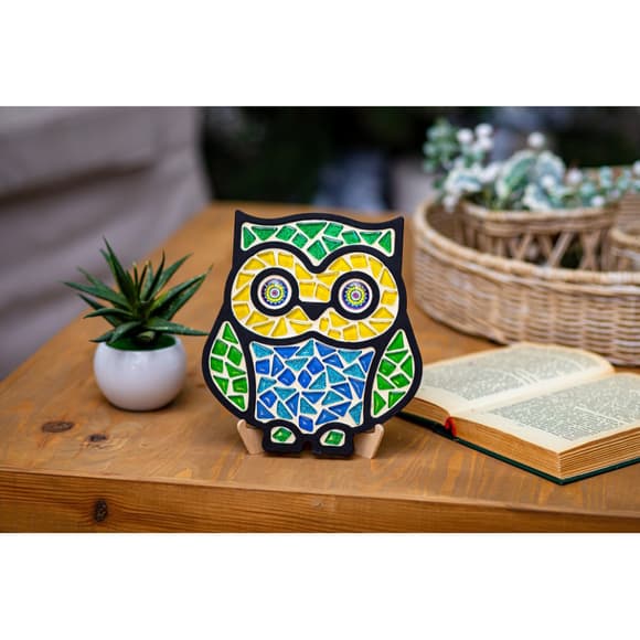 Детский набор для творчества хрустальная мозаика "Сова" MA2004