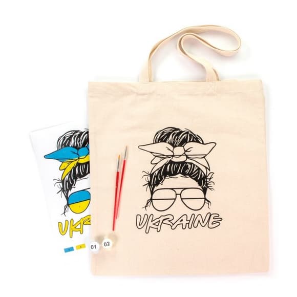 Набір для творчості екосумка-розмальовка "Ukraine" N0003602, 38х42 см
