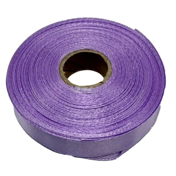 Атласна стрічка для рукоділля АБ-622, 1,2 см х 23 м, фіалкова