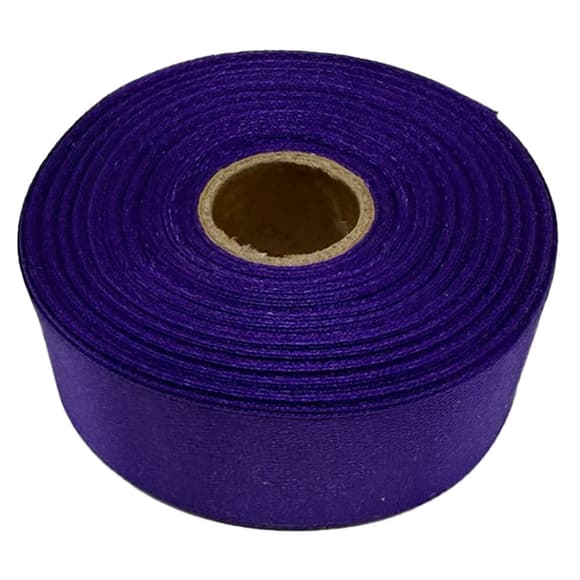 Атласна стрічка для рукоділля АБ-312, 2,5 см x 23 м, фіолетовий