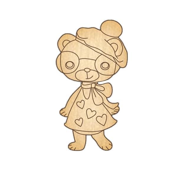 Заготовка брошки для розфарбовування "Ведмедик-4" FDZB-041