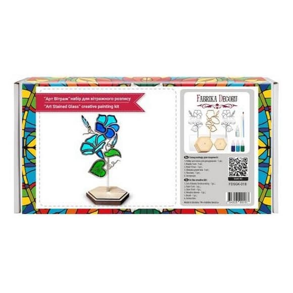 Набір для вітражного живопису за номерами "Іпомея" FDSGK-018