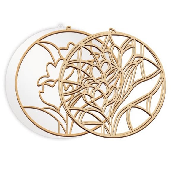 Набор для витражной живописи по номерам "Весенние цветы" FDSGK-06