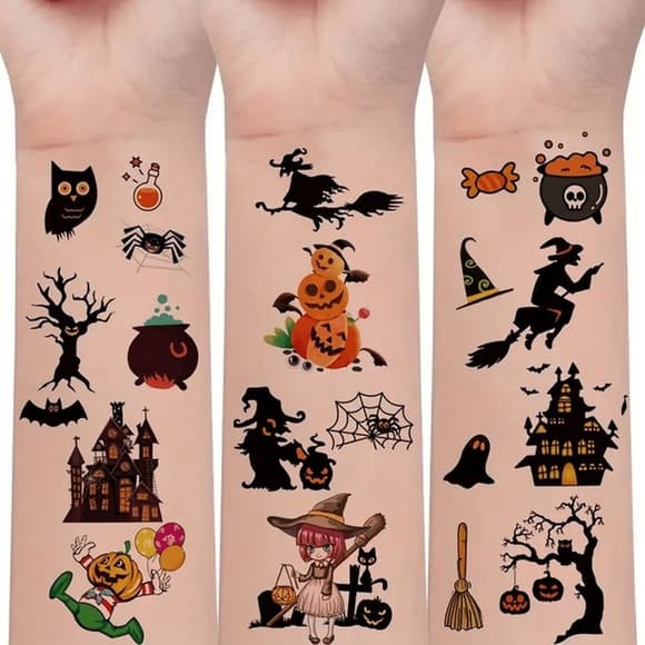 Набор детских временных татуировок "Хэллоуин" kids-tatto-halloween-set-30